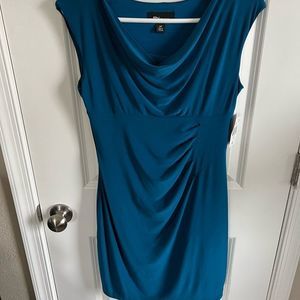 NWT RN Studio Dress in Peacock Blue. Size 4P. Stunning color!